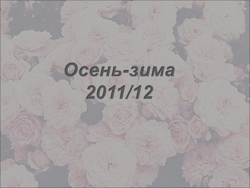 Осень-зима 2011/12